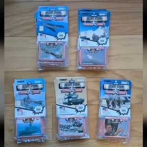 25 Packs Troops Desert Storm Trading Card Aircraft WeaponsShipsArmorTroops New